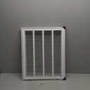 HVAC Premium 16" X 20" Steel Return Air Filter Grille for 1" Filter - Removable Face/Door - HVAC Duct Cover - Flat Stamped Face - White [Outer Dimensions: 18 5/8"w X 22 5/8"h]