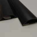 D-Line Half Round Cord Hider, Patented Cable Cover, Hide TV Wall Mount Wires, Raceway for Cords, Decorative Wire Covers, Paintable, Adhesive Cable Concealer - 2X 1.18in W x 0.59in H x 39in L - Black