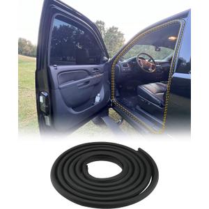 Door Seal Weatherstrip, Compatible with 2007-2014 Chevy Silverado GMC Sierra 1500/2500HD/3500HD, Crew Cab Regular Cab, Rubber Seal Trim Weather Stripping, Front Left or Right Side, OE#22766400, G3161