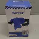 Travel Pillows for Airplanes, Airplane Pillow with Sleep Eye Mask, 360 Support Headrest, Travel Essentials, Adjustable Airplane Head Strap for with/Out Headrest Seat, Mottled Blue