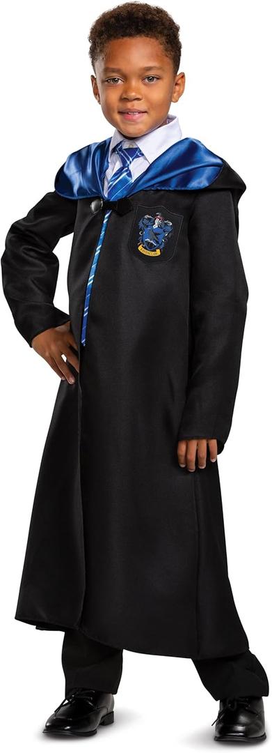 Harry Potter Robe, Official Hogwarts Wizarding World Costume Robes, Classic Kids Size Dress Up Accessory (Small (4-6), Ravenclaw)
