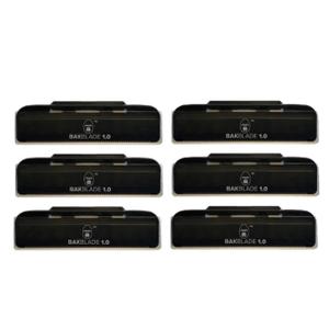 baKblade 1.0 Back Hair and Body Shaver Refill Replacement Cartridges. 4 Inch Extra-Wide Wet or Dry Disposable Razor Blades (6 Razors Included)