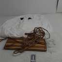 Halloween Decorations Outdoor - 5 FT Large Hanging Swing Ghost Halloween Decor with String Lights, Spooky Cute Ghosts Decorations for Front Porch Yard Tree