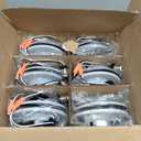 12 Pack Black 5/6 Inch LED Can Lights with Night Light, 5CCT Retrofit Recessed Lighting Selectable 2700K-6000K Dimmable, 12W=75W, 1200LM Downlight with Metal Smooth Trim-ETL and Energy Star (5CCT+NT-BK)