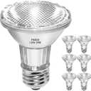 PAR20 Flood 39W 120V Halogen Light Bulbs 6 Pcs, PAR20 39W ECO Halogen Bulb Warm White 2700K, Dmimable PAR20 E26 Halogen Bulb 546 Lumens Reflector for Track Lighting & Hood Range Light Bulbs