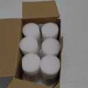 DRomance Flameless LED Pillar Candles with 10-Key Remote and Timer 6 Pack Real Wax Battery Operated Candles 3D Wick Flickering Warm Light Wedding Dinner Holiday Decor(White, 1.9" D x 4.5" H)