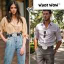 Western Cowboy Belt for Men Women Cowgirl Leather Belt for Jeans Bull Buckle Belt Floral-Engraved Mexican Belts (Black)