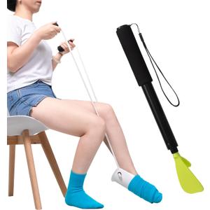 Sock Aid Device for Seniors, Easy On Easy Off Device for Putting On Socks and Removing Socks Or Stockings, Sock Assistant Device No Bending, Sock Puller Aid for Men and Women with Limited Mobility
