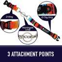 Leash Boss Martingale Collar for Dogs - Steel Chain | Reflective Nylon Dog Collar for Large Dogs, Medium and Small Dogs | No Pull Pet Training Collar Small (Medium-Large (16-19" Neck x 1" Wide), Purple/Pink - Space)