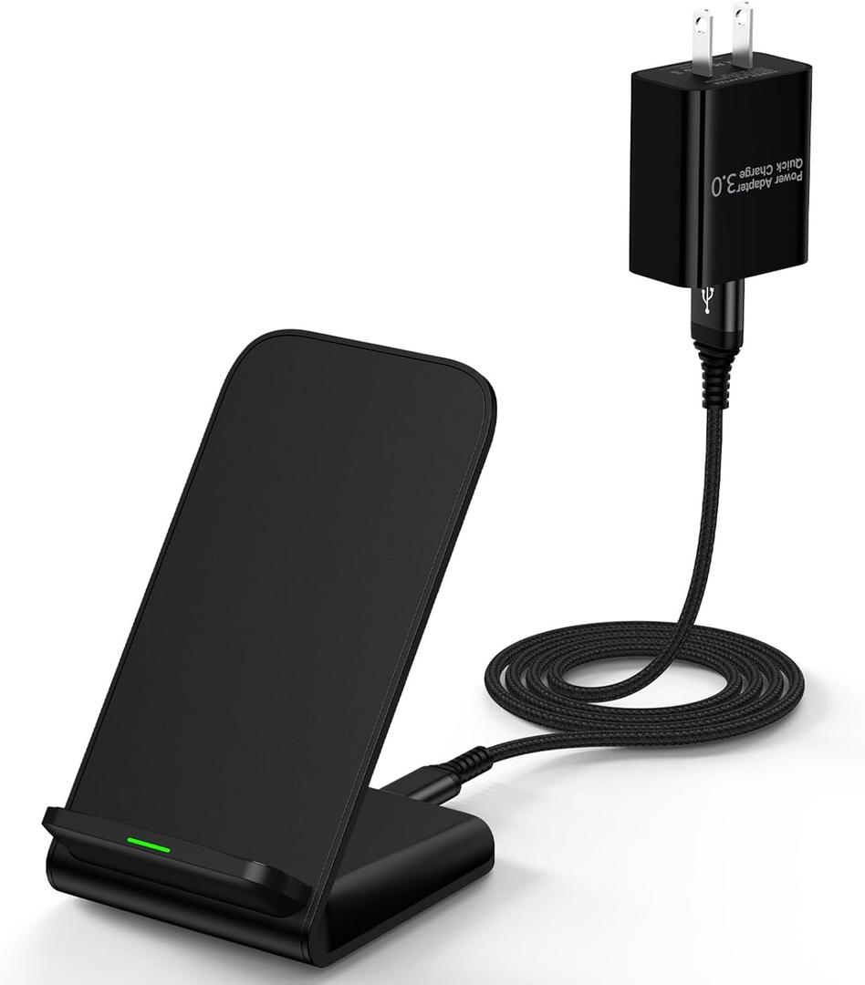 for Samsung Wireless Charger 15W Fast Charging Stand for Samsung Galaxy S26 Ultra S26+ S26 S25 FE S24 S23 S22 S21, Android Wireless Charger Phone Charging Stand for Google Pixel 10a 9 Pro XL 8 Pro (Black)