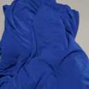 EMART Blue Tablecloth for 6ft Rectangle Table Skirt, Spandex Wrinkle Resistant TableCover for Banquet Wedding Birthday Party (72" x 30" (Rectangular))