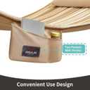 Double Quilted Hammock with Hardwood Spreader Bars and Pillow