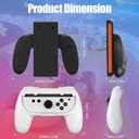 Grips for Switch 2, Ergonomic Hand Grip Controller Handle Kit Compatible with Switch 2, 3 Pack