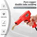 Car Plastic Welder, Vehicle Plastic Welder Gun Kit for Bumper Repair with 200 Hot Staples Carry Case, Portable Automotive Repair DIY Tools Accessories, Universal for SUV RV Truck