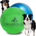 SHANVISTA Herding Ball for Dogs 18 Inch - Heavy Duty Herding Ball for Australian Shepherds & Border Collies - Durable Training Toy for Small to Medium Breeds - Outdoor & Backyard Play (Green)