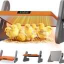 Ficuswin Brooder Heater for 20 Chicks, Chicken Heating Brooder Plate with 3 Adjustable Temp Settings, Safe Coop Heater for Poultry Cage Warmer, 16"x10" Energy Efficient Radiant Heat Pad(ETL Compliant)