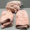 Velvet Couch Cover, Faux Fur Sofa Covers, Non-Slip Plush Couch Cover Furniture Protector (Pink,28"x28"/Armrest or Backrest Cover)