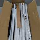 Wedding Welcome Sign Stand, Welcome to our Wedding Sign Holder, White Easel Stand for Sign Poster With Design Bundle & Ground Stakes & Leather Sign Hanging Straps, Linen Sign Stand for Wedding Decor