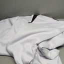 BGment Pure White 100% Blackout Curtains for Bedroom, Black Out Living Room 84 inch Panels with Thermal Liner, Rod Pocket and Back Tab Double Layer Room Darkening Drapes, 2 Panels, Each 52 x 84 Inch