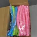 Syhood 12 Pcs Toy Color Hoop Plastic Detachable Adjustable Hoop Light Weight Exercise Fitness Equipment Toy Waist Ring for Adult Party, 3 Sizes(Green, Pink, Yellow, Blue)