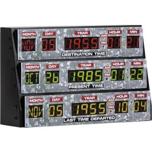 NUMSKULL Back to The Future 3D Lamp Wall Light Plastic - Ambient Lighting Gaming Accessory for Bedroom, Home, Study, Office, Work - Official Back to The Future Merchandise