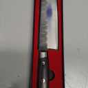 7 Inch Nakiri Knife, Black Forged Japanese Cleaver Knife Chefs Knife with High Carbon Stainless Steel, Japanese Nakiri Knife with Full Tang Pakkawood Handle, Christmas Gift with Premium Box