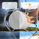2 Pack Boat Speaker Covers, 900D Waterproof Wakeboard Tower Speaker Cover, Marine Grade UV Resistant Polyester Fabric, 10" H x 10" W x 12" D, Gray