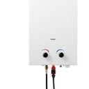 GASLAND Outdoors Propane Tankless Water Heater BS264-2.64GPM Instant Hot Water Heater for Cabin, RV, Easy to Install, Overheating Protection, White