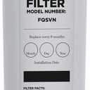 GE FQSVN Under Sink Water Filter | Replacement for Water Filtration System | Easy Install | Reduces Sediment, Rust & Other Impurities from Water | Replace Every 6 Months for Best Results | 1 Filter