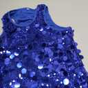 CharmWM Girls Sleeveless Tank Top Sequin Cami Camisole Sparkly Dance Vest Glitter, Size 150