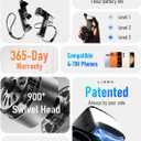 LISEN Airplane Travel Essentials (LED) Phone Stand Holder for Desk Cruise Ship Essentials 2026 Mount Airplane Gadgets Women Men Long Flight Accessories Photographic Lighting Flash Tubes Kids Gifts