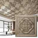 Art3d 2 x 2 ft Vintage Flower Drop Ceiling Tiles, 24-Pack, Antique Gold
Cover 96 sq.ft, Lightweight, No Warping, Compatible with Grid System, Ideal for Living Room & Household Renovation