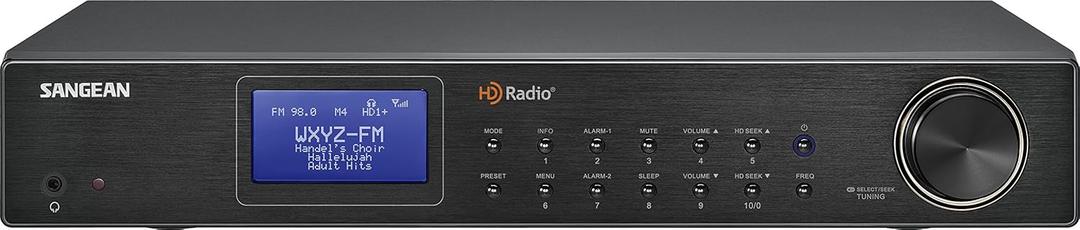 Sangean HDT-20 HD Radio/FM Stereo/AM Component Tuner, Black