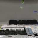 RockJam 49 Key Keyboard Piano,Sheet Music Stand, Piano Note Stickers & Simply Piano Lessons, Full-Size