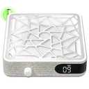 Nail Dust Collector, Cordless Dust Collector Nail Tech, Powerful Vacuum Fan Vent Dust Collector Extractor Dust Suction Machine for Acrylic Nails Polishing, Nail Salon, AB Diamond