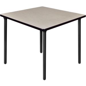 Regency Kee 42" Square Folding Breakroom Table- Maple/Black