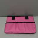 Desktop Tote and Organizer, Teacher Helper Caddy Bag for Arts, Books, Stationery, Office Desk Organization, Make-up Storage with Handles for Travel, Pink