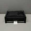 SPORT BEATS Stadium Seats with Back Support Bleacher Chairs with Back and Cushion Thick Padded Bleacher Seats Includes Shoulder Strap (Black)