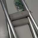 Medline Aluminum Crutches for Kids, Adults & Seniors, Walking Aid, 300 LB Weight Capacity,1 Pair, Fitting 5'2" - 5'10"