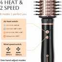 slopehill Upgraded 2026 Hair Blow Dryer Brush, Ultra-Fast Drying All in One Ionic Oval Hot Air Brush Adds Shine, Volume, Fullness & Smooth for Long Hair, Frizz-Free Shiny Hair, 8 Mode 60 &75mm Brush