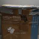 UOCFYK Criss Cross Chair with Wheels, Ergonomic Armless Swivel Comfy Vanity Seat, Wide Back Support Adjustable Height for Home Office Bedroom Computer Gaming Makeup, Beige Leather