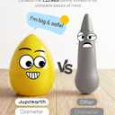JUPITEARTH 6 Colors Egg Crayons for kids, Palm-Grasp Non Toxic Jumbo Washable Crayons for Kids, Fat Brain Toys for Art Supplies and Perfect Gifts for Boys and Girls