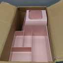 Makeup Organizer with Drawers,Large Capacity Countertop Organizer for Vanity,Bathroom and Bedroom Desk Cosmetics Organizer,Easy To Storage Skincare,Brushes,Lotions,Lipstick (All Pink)