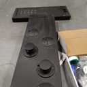 MEANTT LED Lights Shower Panel Tower - Waterfall Rainfall Shower Panel Tower System with 4 Body Jets - 5-in-1 Multifunction Shower Column - Matte Black Stainless Steel Shower Tower with Handheld