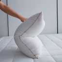  Pillow Neck Pillows for Sleeping Bed Pillows Cotton Shell with Golden Piping King 1 Pack