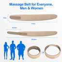 Cordless Heating Pad for Back, Vibration Waist Massager, Portable Waist Belt Massager with Auto Shut Off for Lower, Back, Lumbar Relief Stress,3 Heat Levels, Birthday Gifts for Women (Beige)