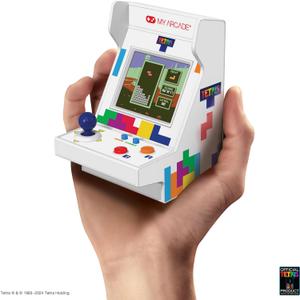 MY ARCADE Tetris Pico Player: Toys for Kids, 3.7" Fully Playable Portable Tiny Arcade Machine with 101 Retro Games, 2" Screen Color Display, Small