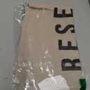 Creative Co-Op Reserved for The Cat Cotton Pillow, White