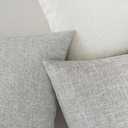 Leather Pillow Covers 12x20 Set of 2 Linen Style Black Lumbar Pillow Covers Neutral Farmhouse Cushion Covers Waterproof Pet Hair Resistant Durable Easy Clean for Home Multi Scene Decor