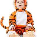 Spooktacular Creations Halloween Baby Tiger Costume for Kids, Tiger Costume Toddler for Animal Halloween Dress Up Party, 3T